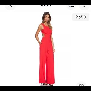 Women’s red jumpsuit BCBG Max area size 2 absolute worst running